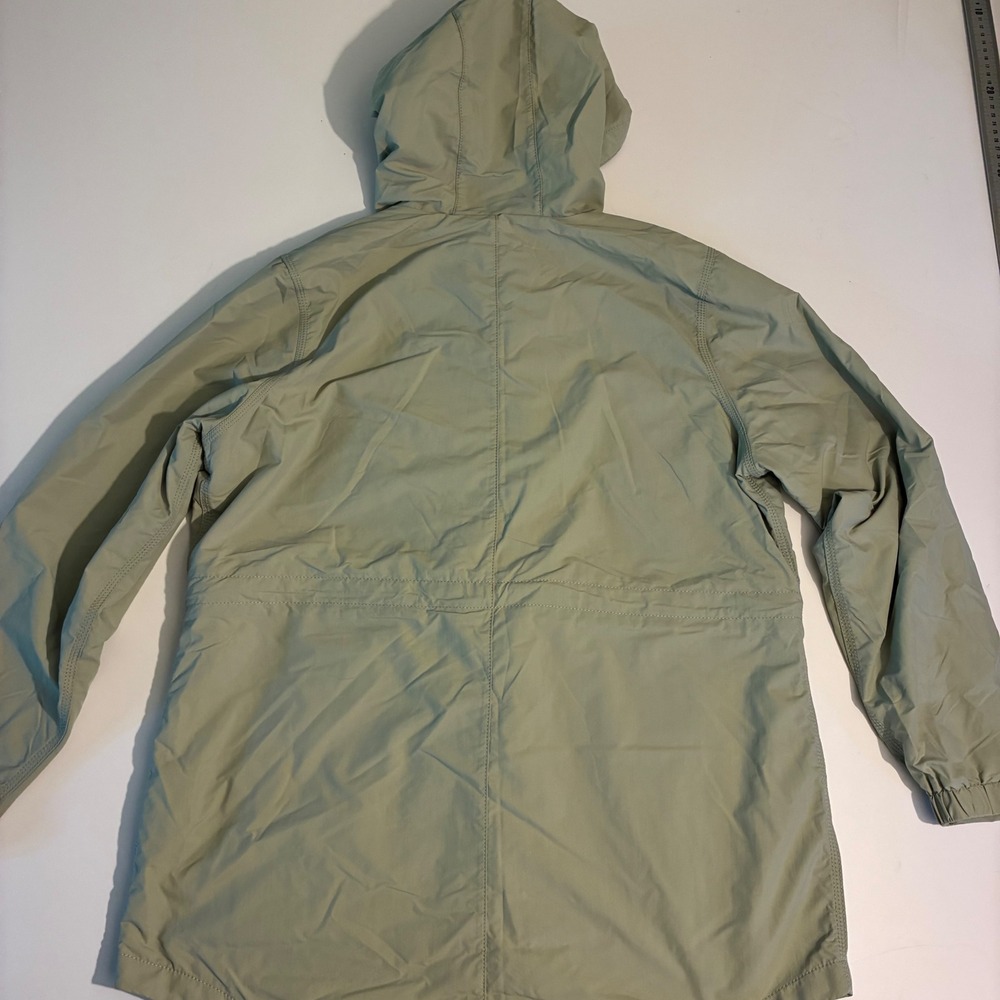 Carhartt Rain Defender Relaxed Fit Jacket Sage Green Hooded Nylon W L 12-14 - Picture 8 of 8